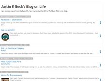 Tablet Screenshot of blog.justinkbeck.com